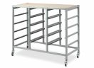 Mobile Tote Tray Trolley *Triple Bay Trolley Only*