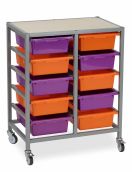 Mobile Tote Tray Trolley *Double Bay inc Tote Trays*
