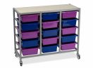 Mobile Tote Tray Trolley *Triple Bay inc Tote Trays*