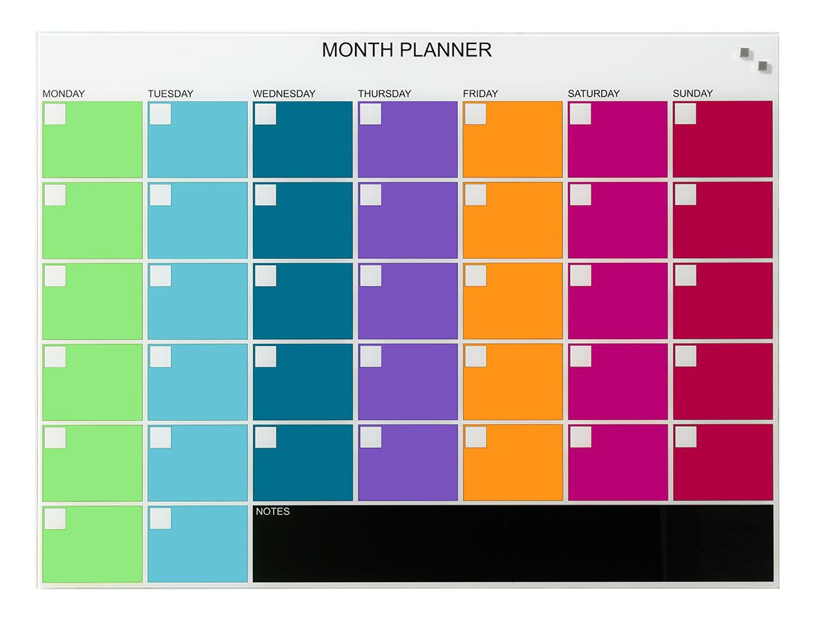 Naga Coloured Monthly Planner