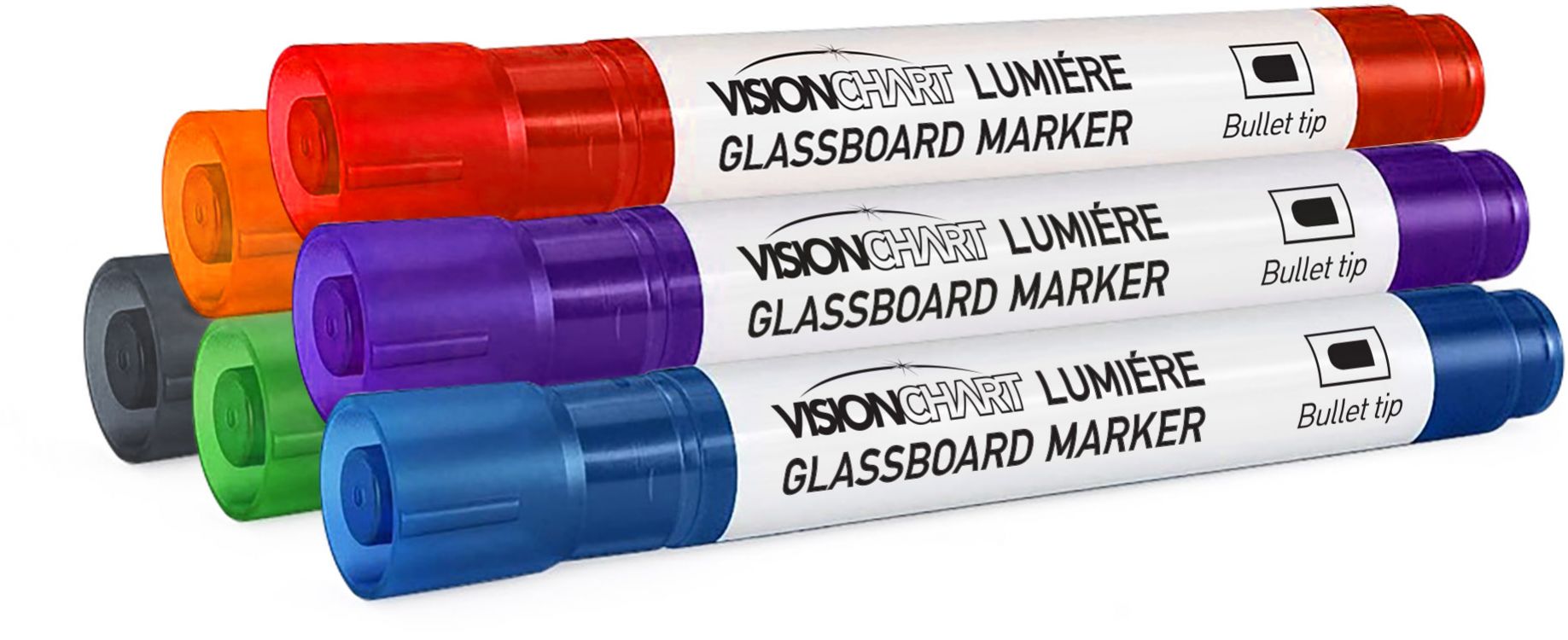 Glassboard Bullet Point Markers *Pack of 6*