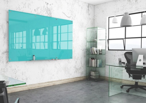 Designer Colour Glassboard - Turquoise