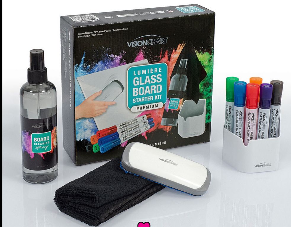 GlassBoard Essentials Starter Kit <br> (Some parts won't adhere to non-magnetic boards)