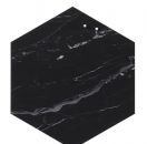 Naga Hexagon Glass Black Marble