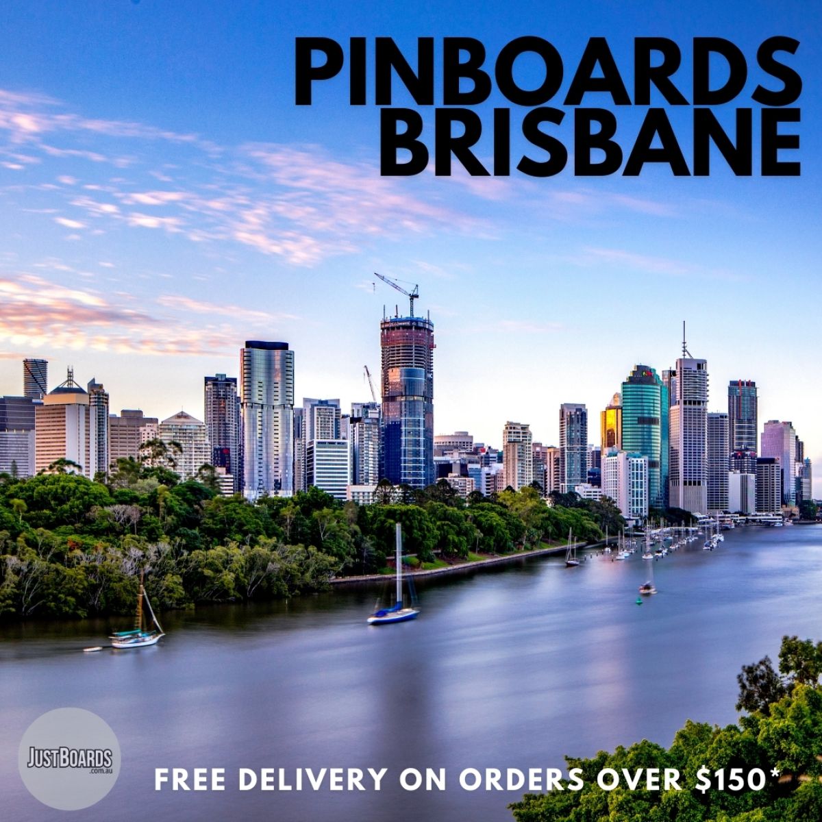 wrapped pinboards Brisbane framless pinboards