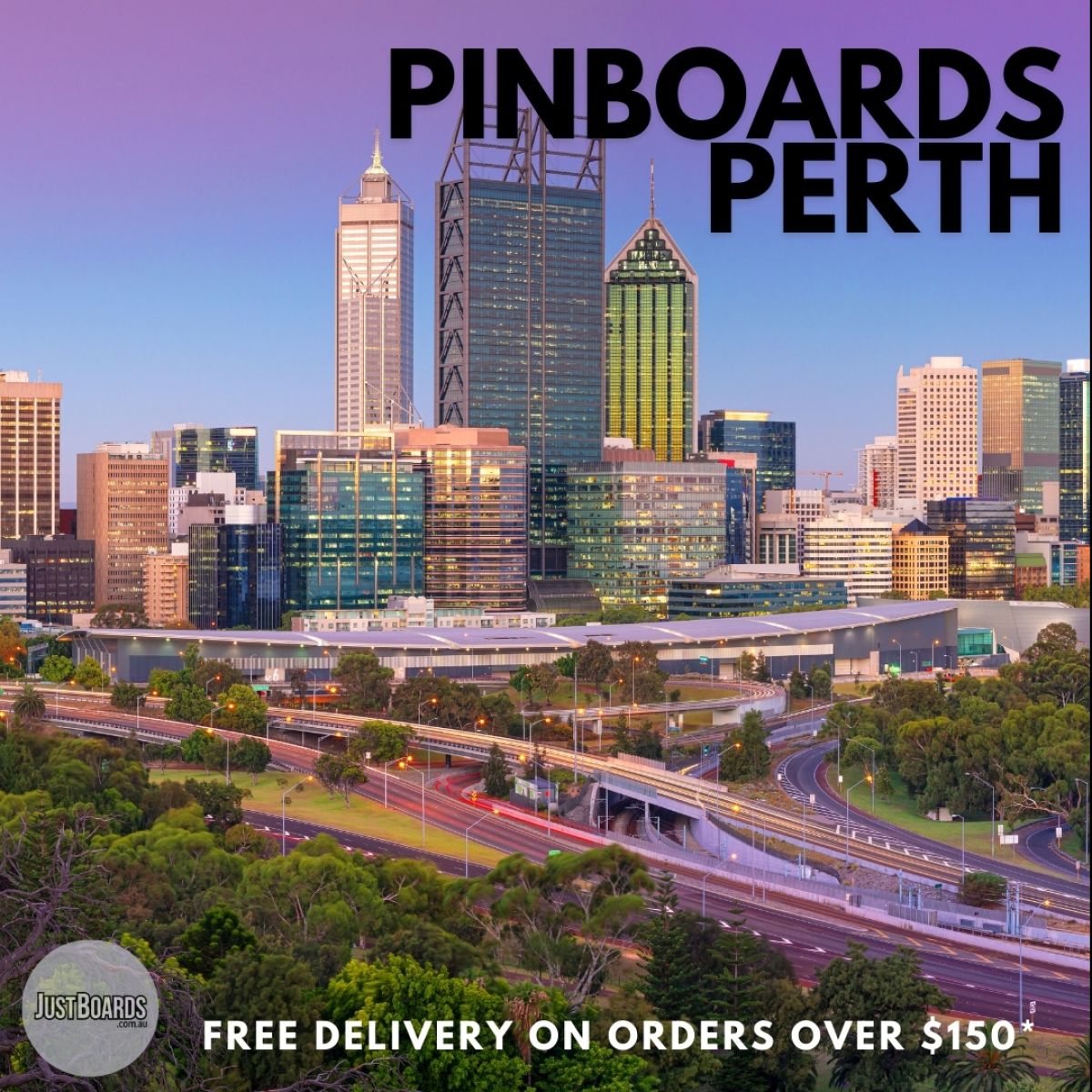 wrapped pinboards Perth