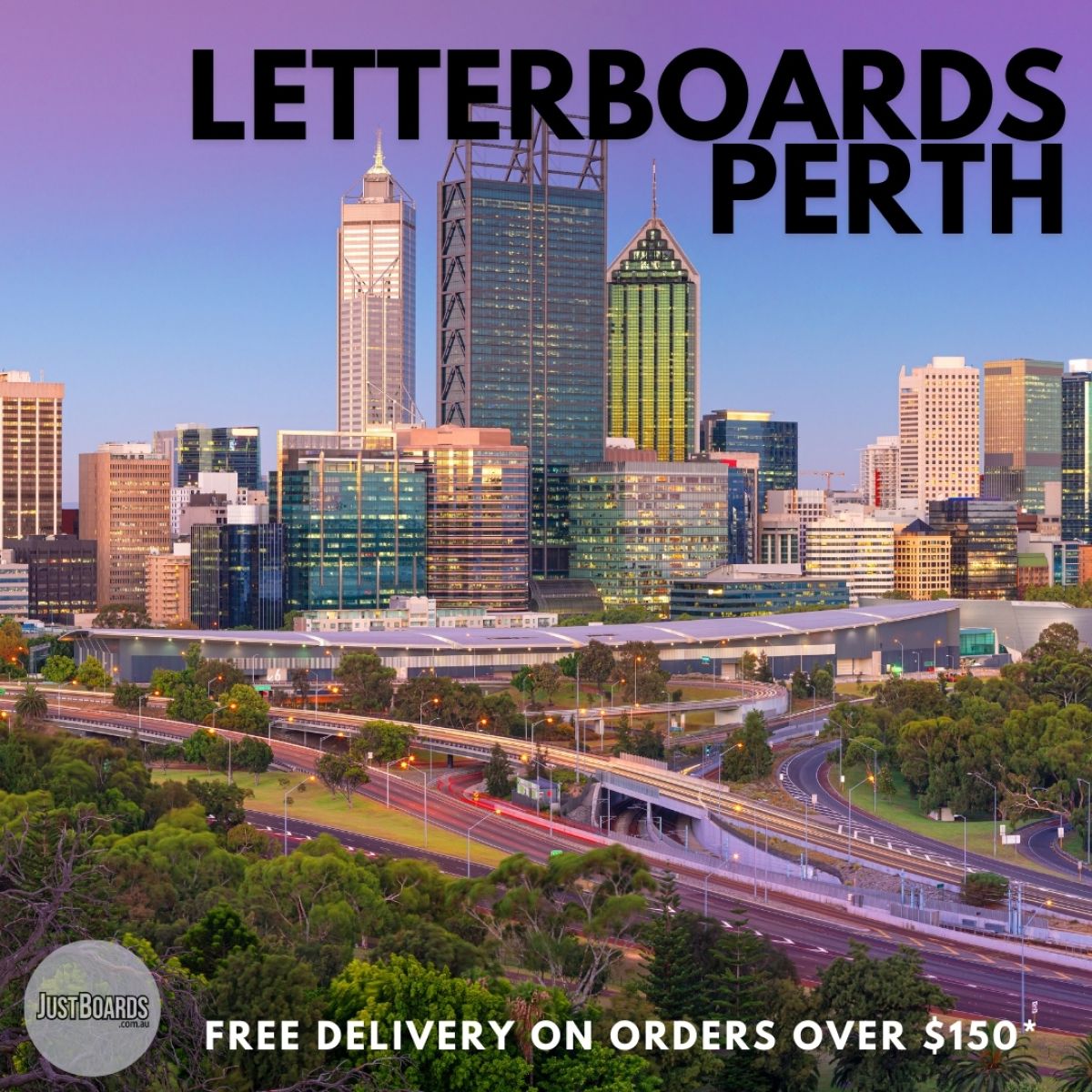 Black Felt Groove Letter Board Perth