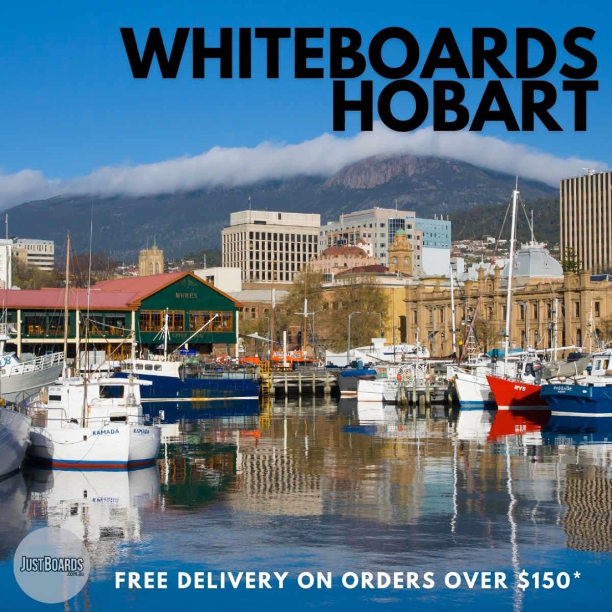 Magnetic Wall Mounted whiteboards Hobart