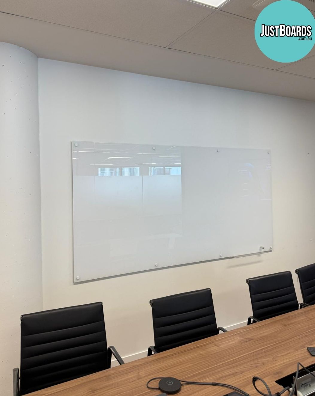2400 x 1200 White Magnetic Glassboard