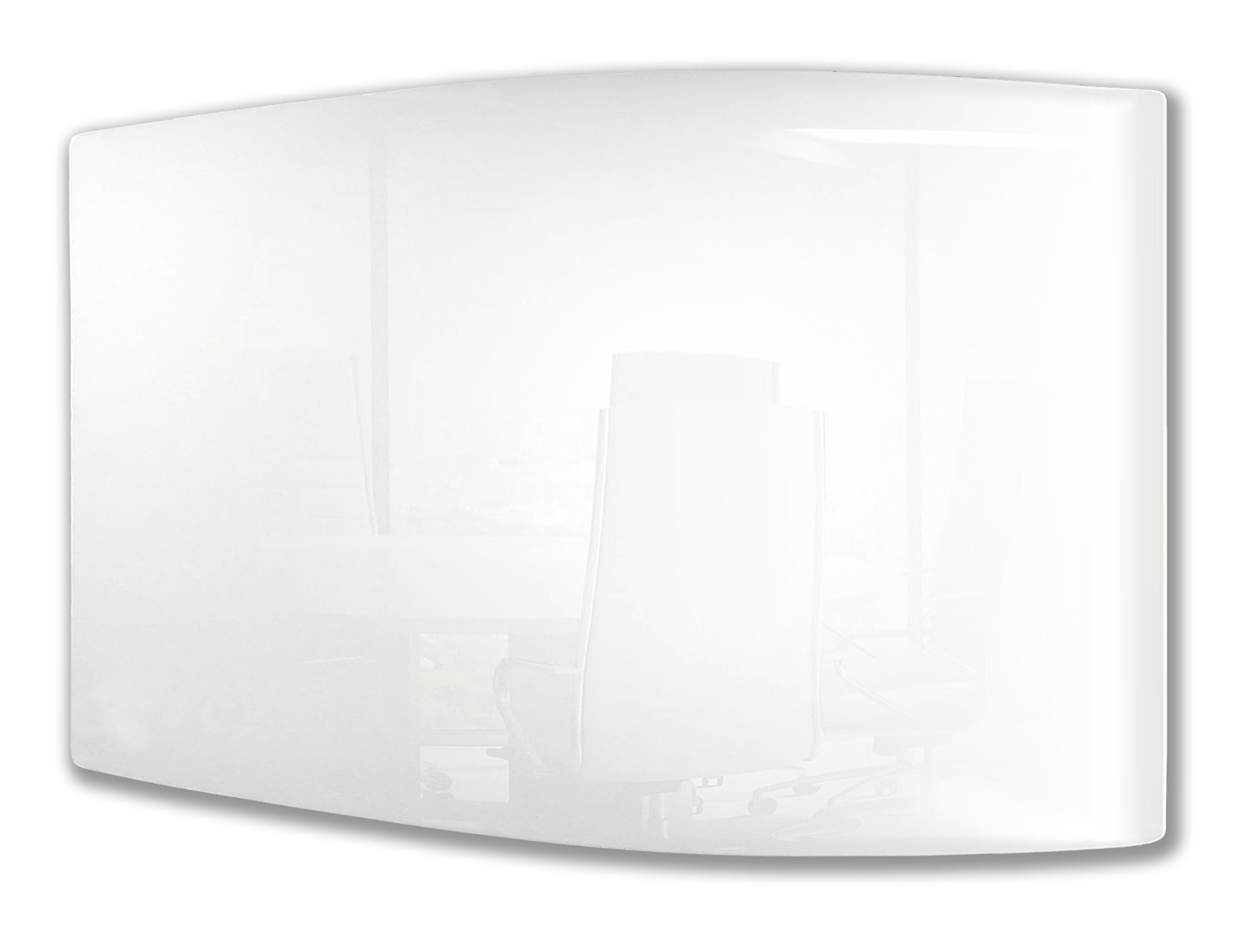 ARC Magnetic Glassboard with curved outline