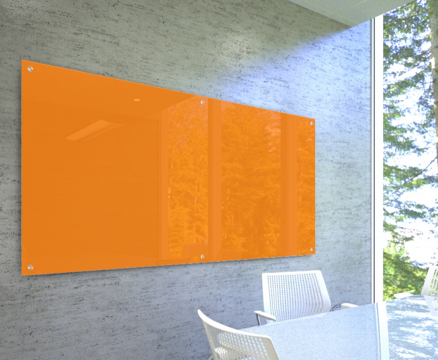 Designer Colour Glassboard - Orange