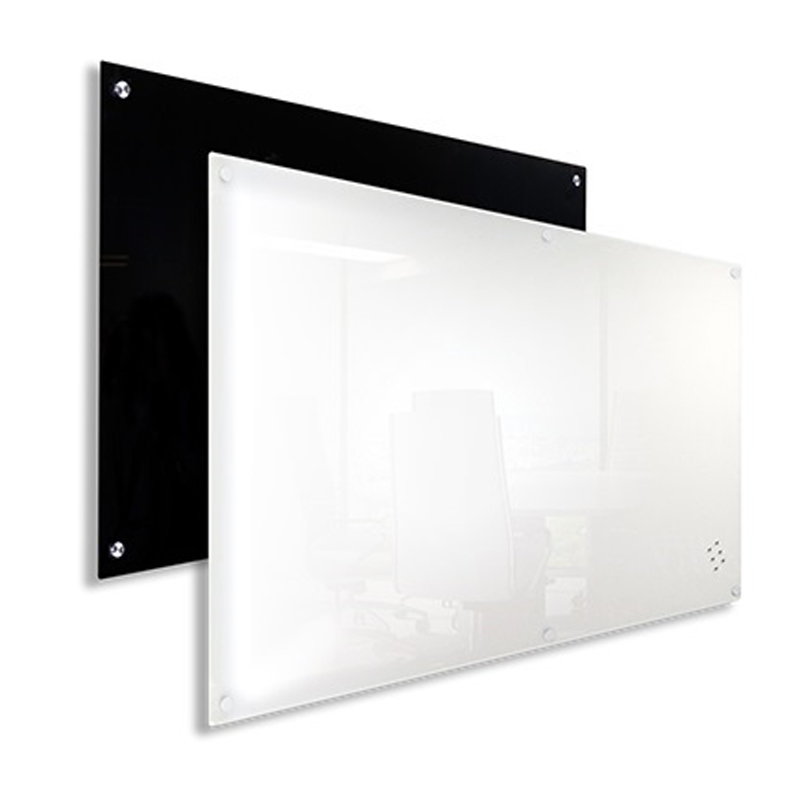 Wall Mounted Magnetic Glass Writing Blackboard/Whiteboard Multi Sizes 