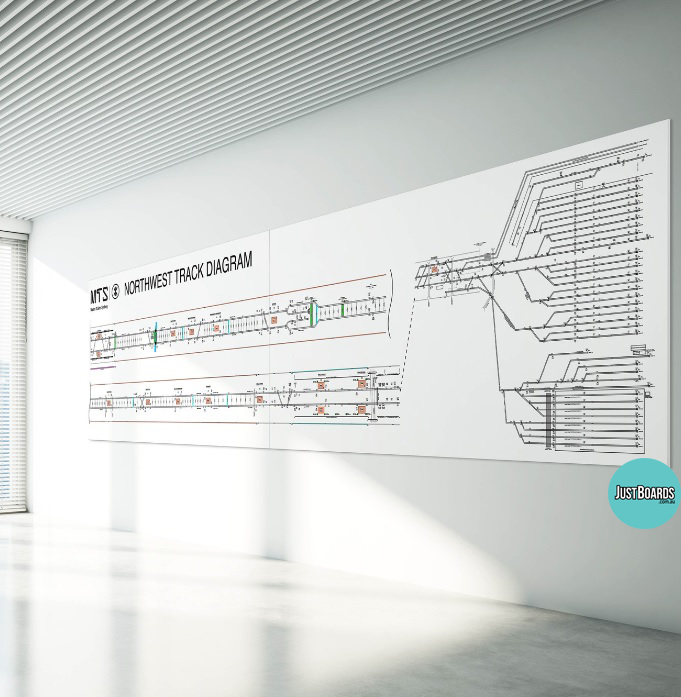 Custom Printed Whiteboard LX Edge Frame