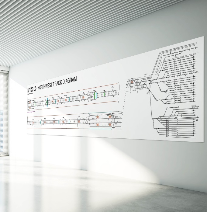 Custom Printed Whiteboard Slimline Frame