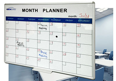 Monthly Planner Whiteboard